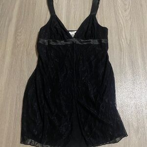 Black Lace Slip Dress